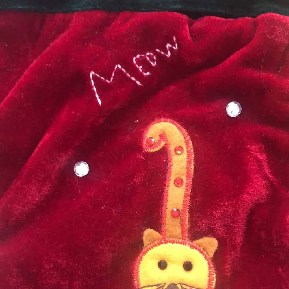 Velvet Cat Stocking